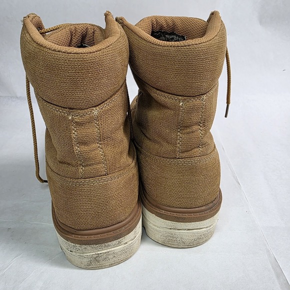 Lugz Boots Womens Size 11 Work Construction Combat Boots, Golden Wheat Brown GUC - Picture 3 of 10